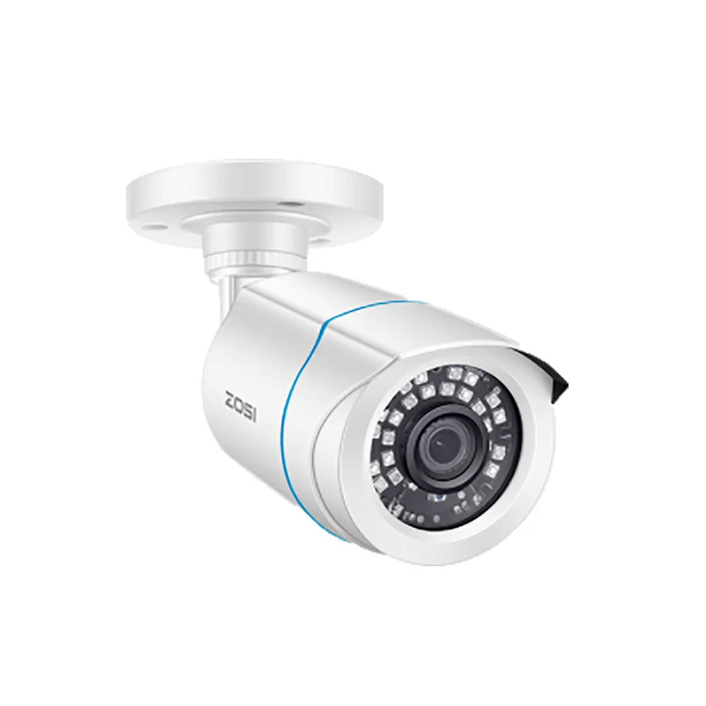 ZOSI 1080p 2MP 4‑in‑1 Security Bullet Camera – H.265, IR Night Vision, Weatherproof Outdoor