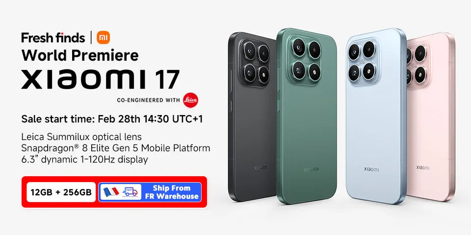 World Premiere Global Version Xiaomi 17 Smartphone 5G Snapdragon® 8 Elite Gen 5 CPU Leica Camera 6330mAh 100W HyperCharge 6.3" OLED Display - Limetastore