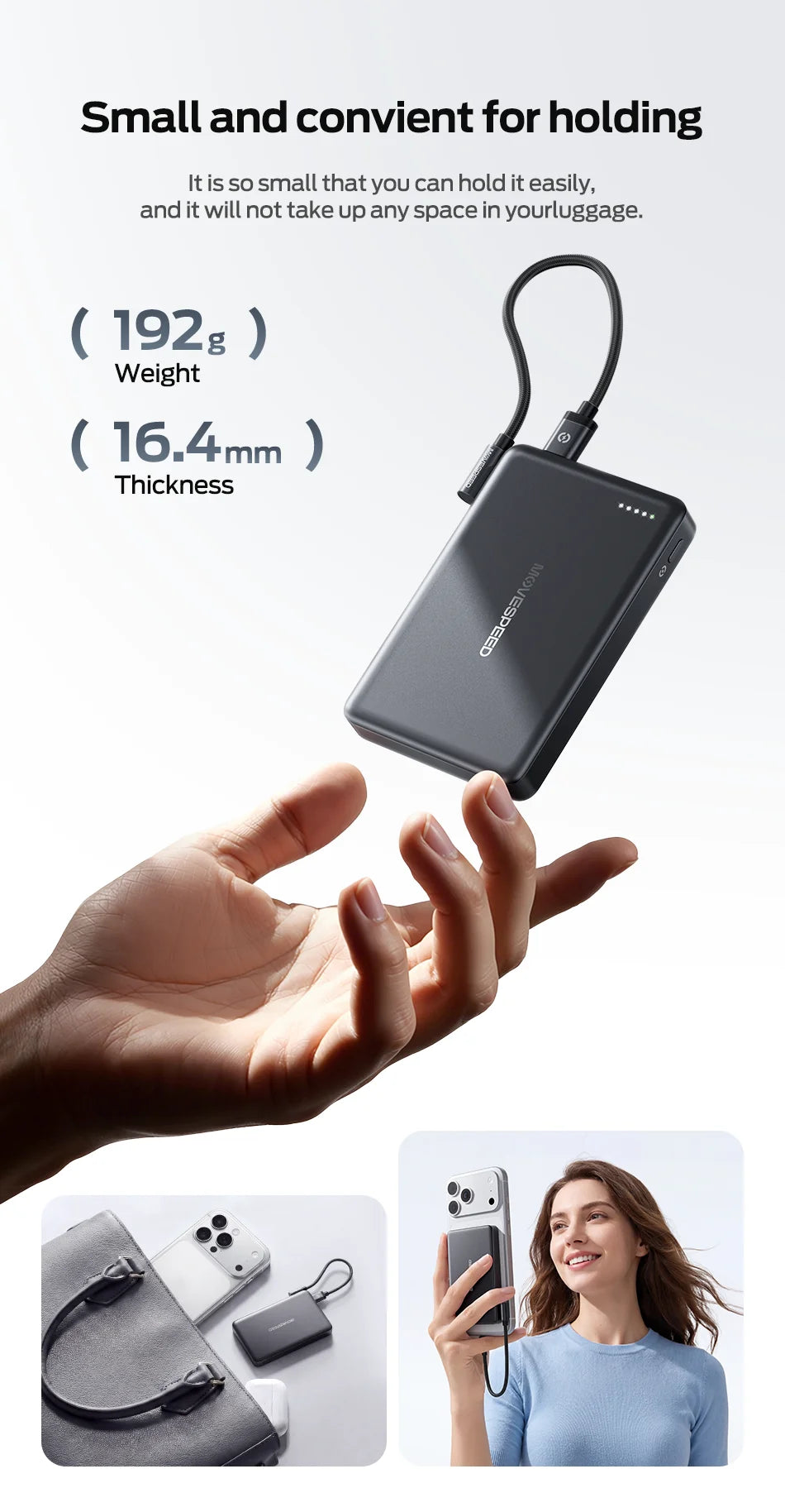 MOVESPEED P07Pro Semi-Solid-State Power Bank 10000mAh MagSafe