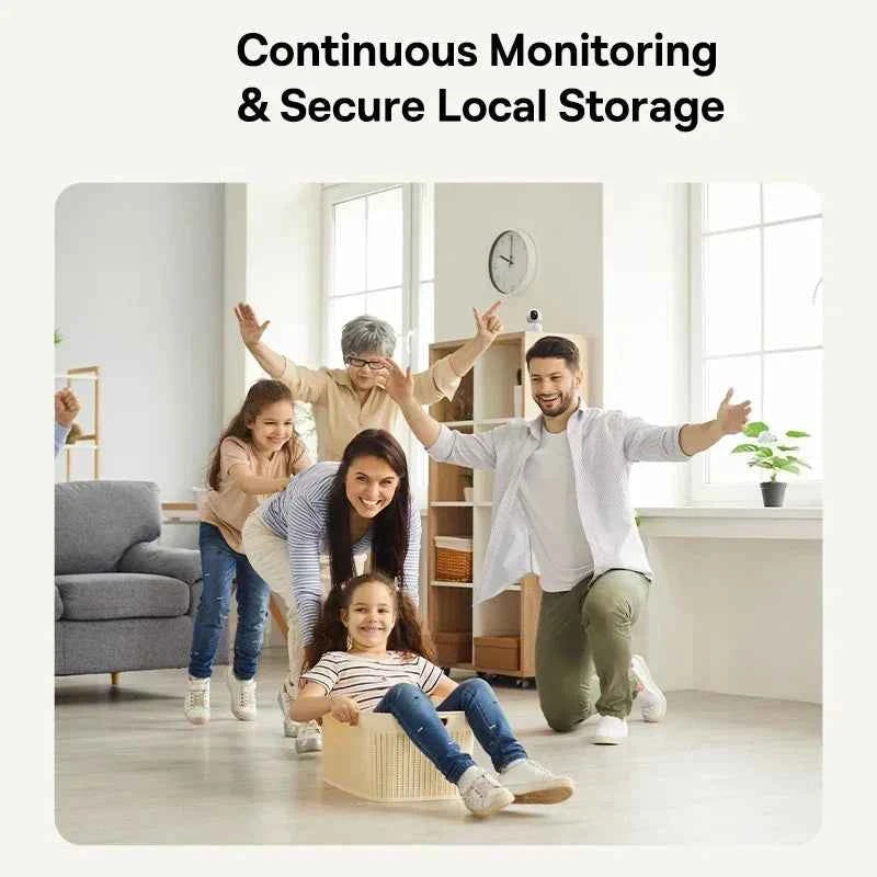 Baseus Security P1 Lite Indoor Camera 2K 3MP Pan&Tilt Smart Mini WiFi IP Camera Wireless Home Security Full HD Auto AI Tracking - Limetastore