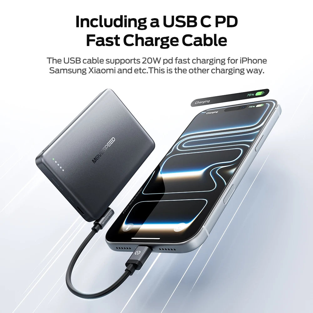 MOVESPEED P07Pro Semi-Solid-State Power Bank 10000mAh MagSafe