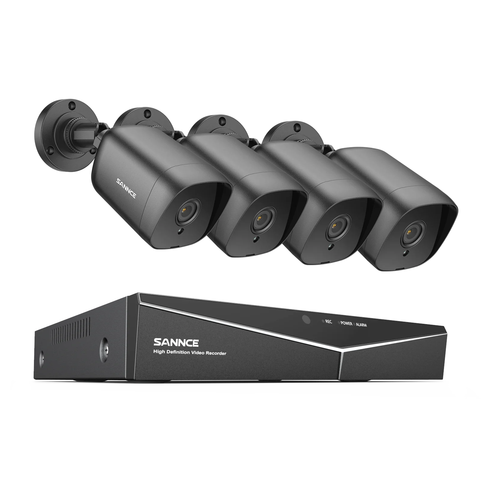 SANNCE 4CH DVR CCTV System | 2/4× 2MP IR Cameras, 1080P TVI, 1280TVL, Outdoor Surveillance Kit
