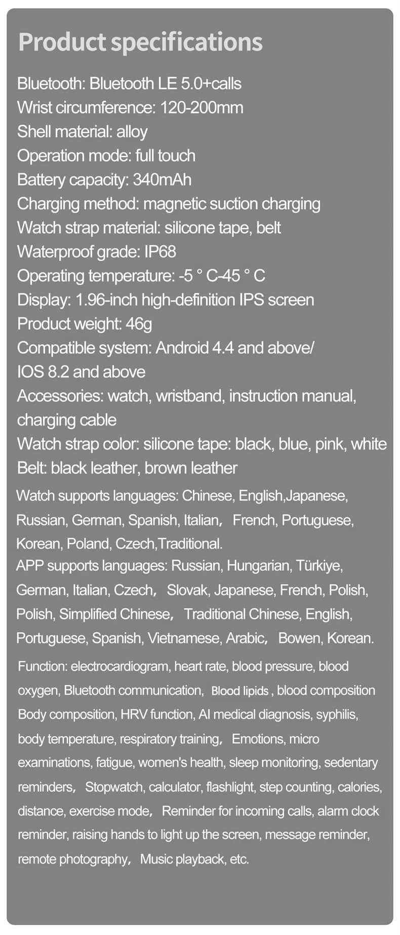 2026 New Women ECG+PPG Health Smart Watch Blood Fat Uric Acid Women Menstrual Health Tracker Bluetooth Call Smartwatch Gifts - Limetastore