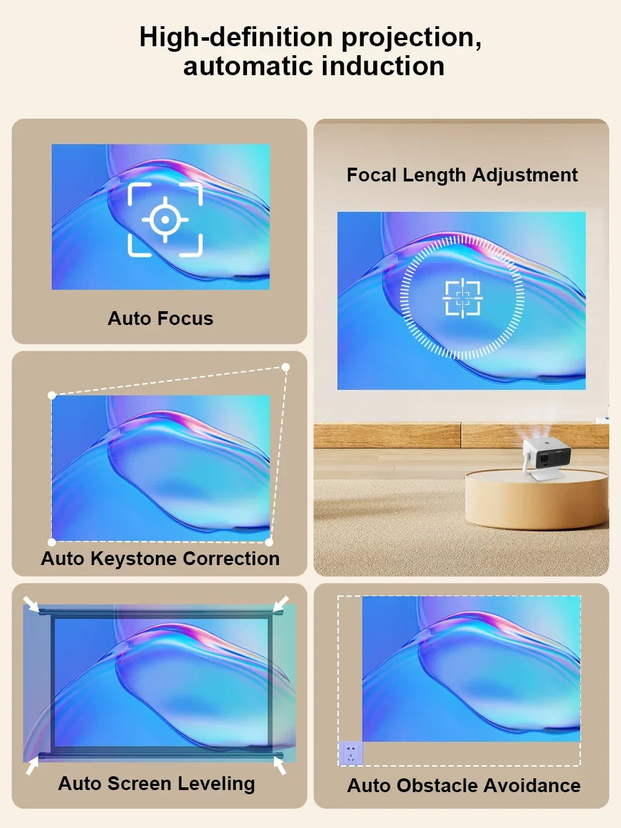 ThundeaL TD85W / TD85SE pametni Full HD projektor – izvorna ločljivost 1080P, podpora za 4K, operacijski sistem Android