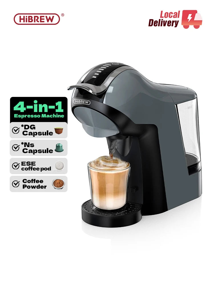 HiBREW H17 – Aparat za kavo na kapsule 4-v-1 | Sistem za toplo in hladno pripravo