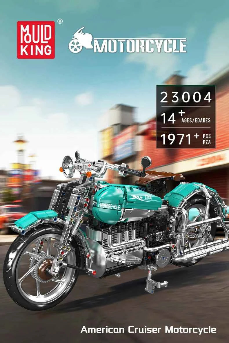 Mould King 23004 American Cruiser Motorcycle - Limetastore