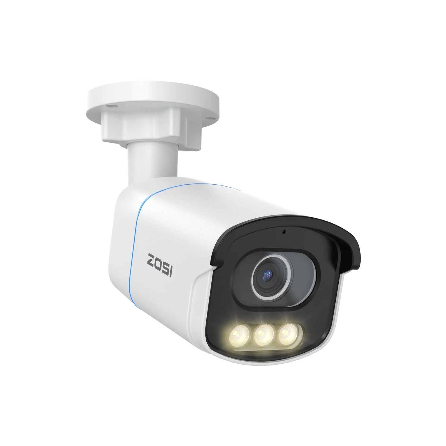 ZOSI C186 Aurora Lux 5MP 3K PoE IP Camera – True Color Night Vision, F1.0 Large Aperture & 1/1.79'' Image Sensor