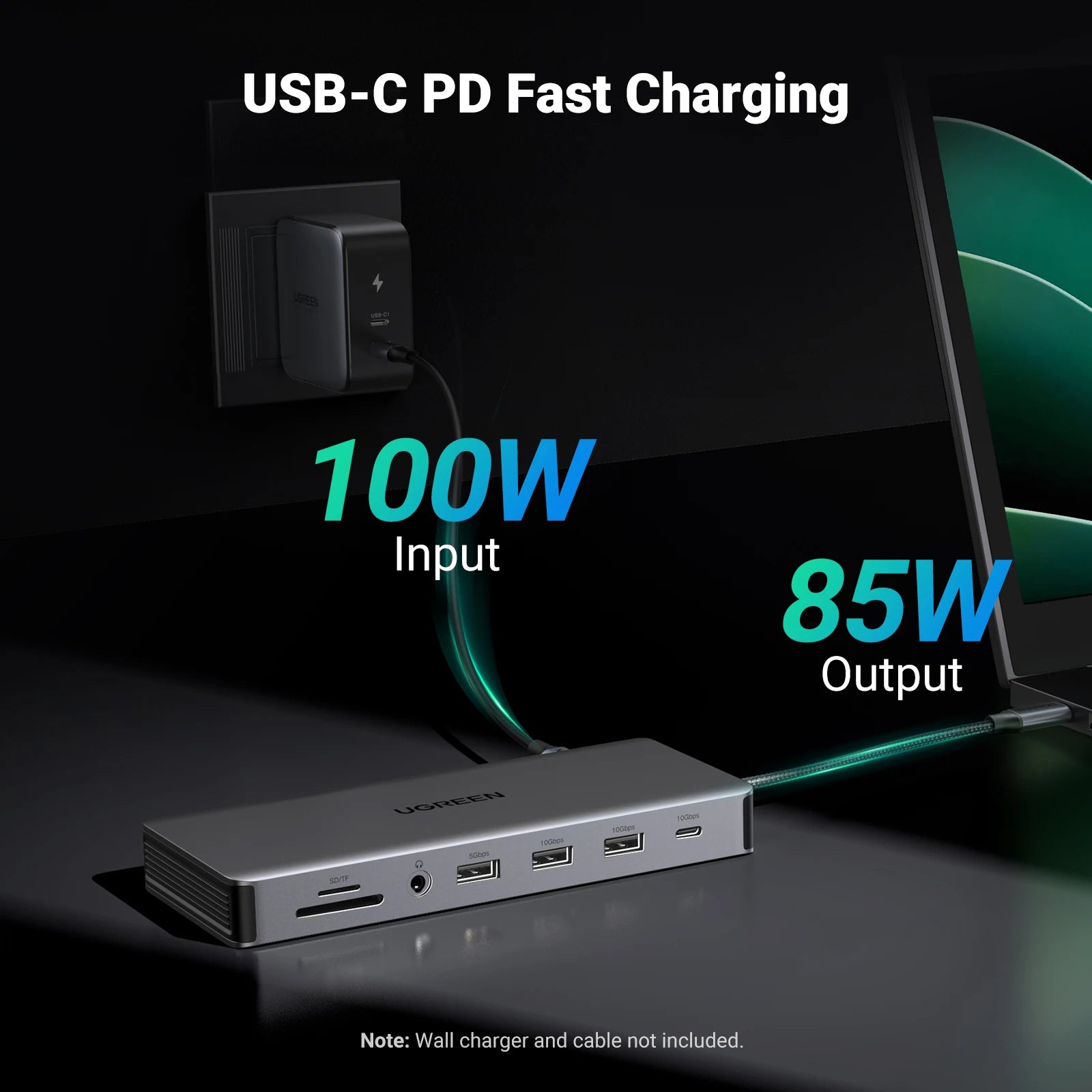 UGREEN 13‑in‑1 USB‑C Hub with Triple Display (DP 4K60Hz + Dual HDMI 4K60Hz), 10Gbps USB‑A/C