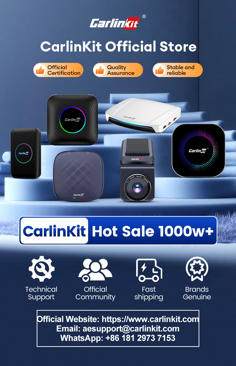 CarlinKit Ultra2 Android 15 8+128GB Wireless CarPlay AI Box
