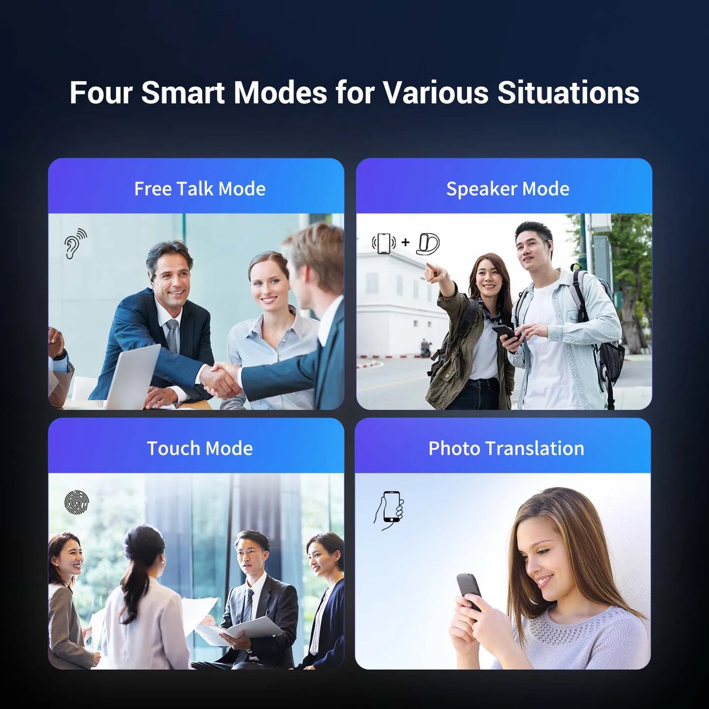 Wooask F56 Real-Time Translator Earbuds 144 Languages 11 Offline