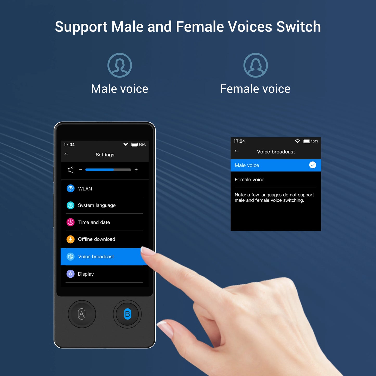 Wooask W12 Translator No WiFi Needed 144 Languages Offline