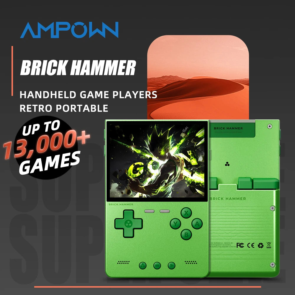 TRIMUI Brick Hammer Portable Handheld Game Player CNC Full Metal 3.2'' IPS Screen Retro Games Linux System Video Gaming Device - Limetastore