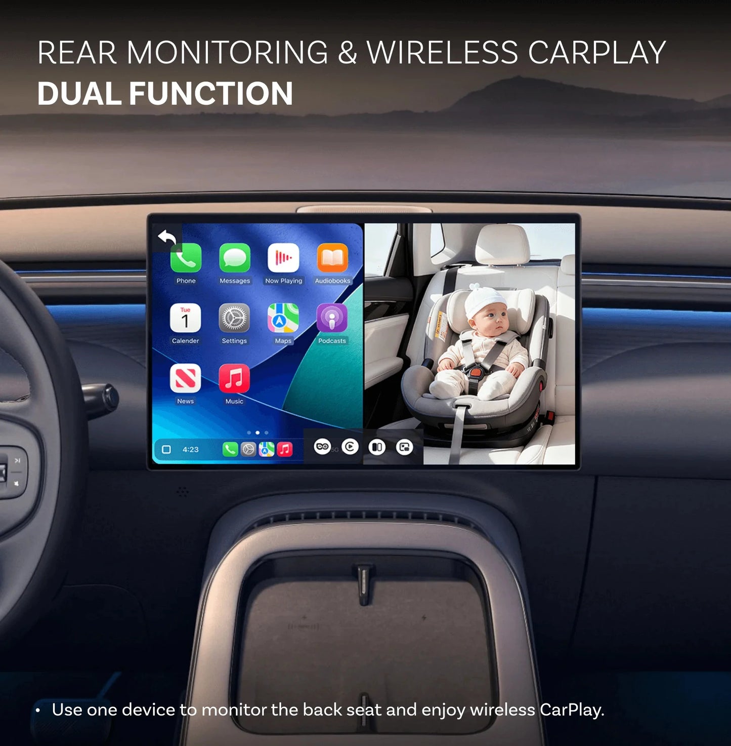 OTTOCAST Cabin Care 2‑in‑1 Wireless CarPlay + Camera