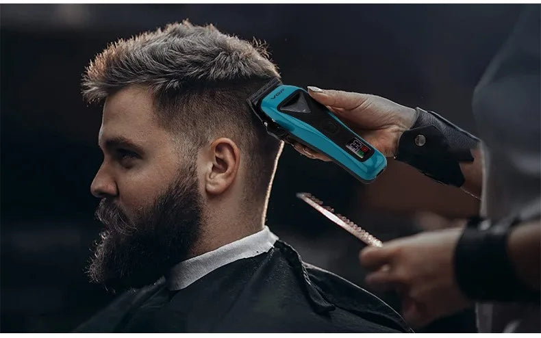 VGR Hair Trimmer Professional Hair Cutting Machine Cordless Barber Clipper Vector Motor Haircut Electric Trimmer for Men V-035C
