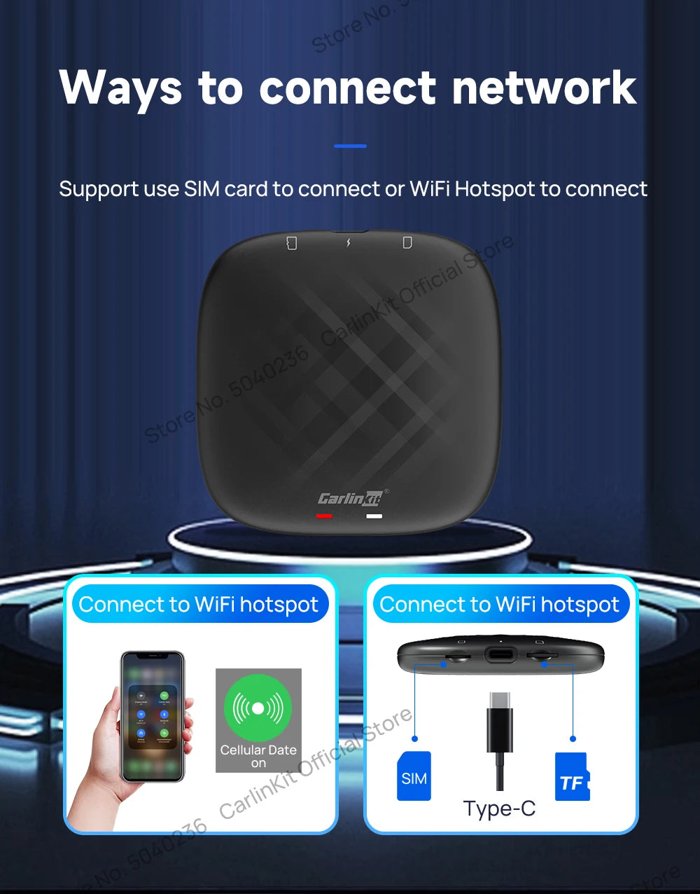 CarlinKit Android 11 Wireless CarPlay AI Box