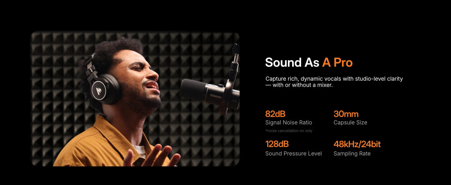 Maono PD200WS – Hybrid Wireless XLR/USB Dynamic Microphone | Podcast, Gaming & Live‑Streaming Mic for Phone, PC & Studio Recording