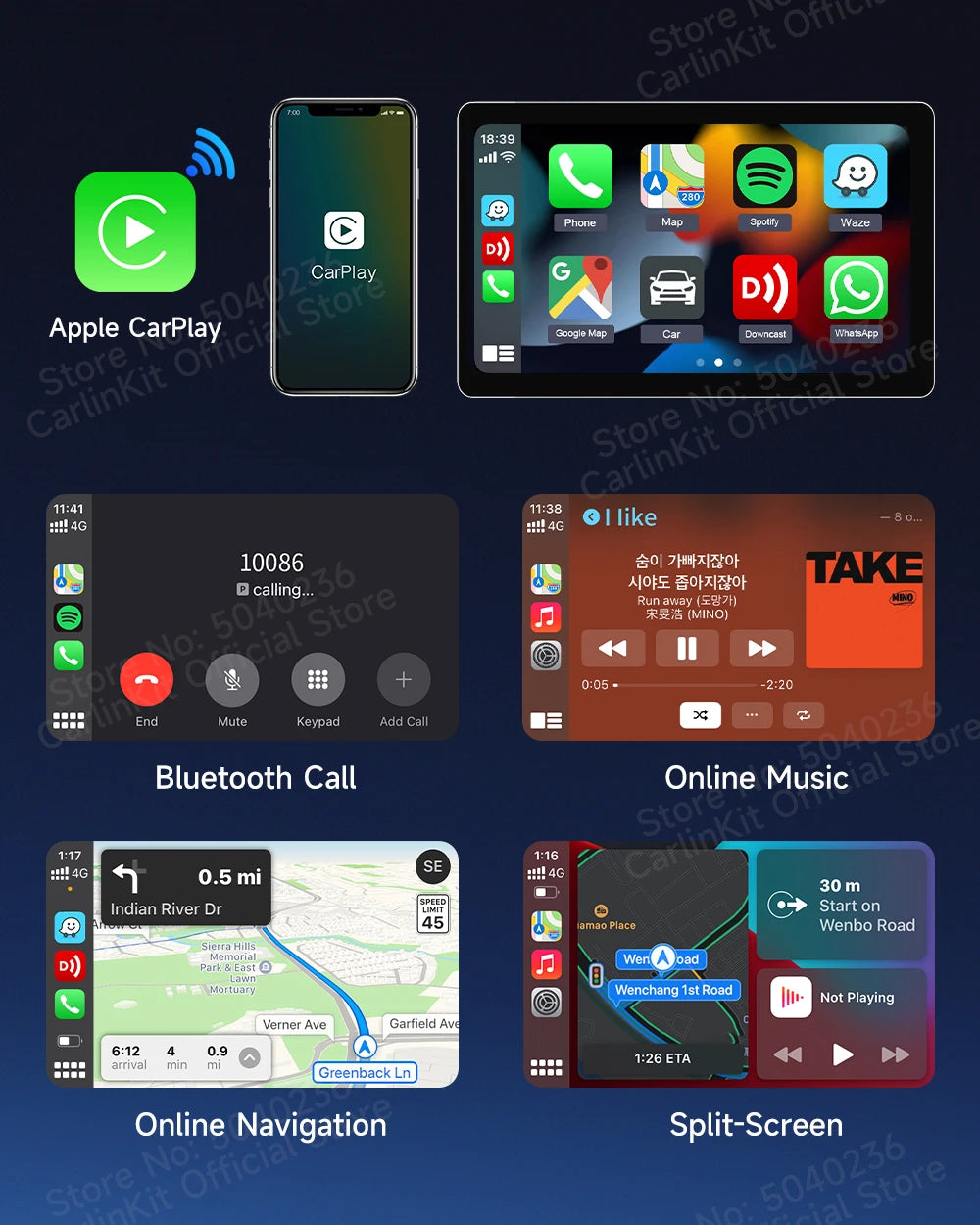 CarlinKit Android 13 SDM660 HDMI Wireless CarPlay AI Box