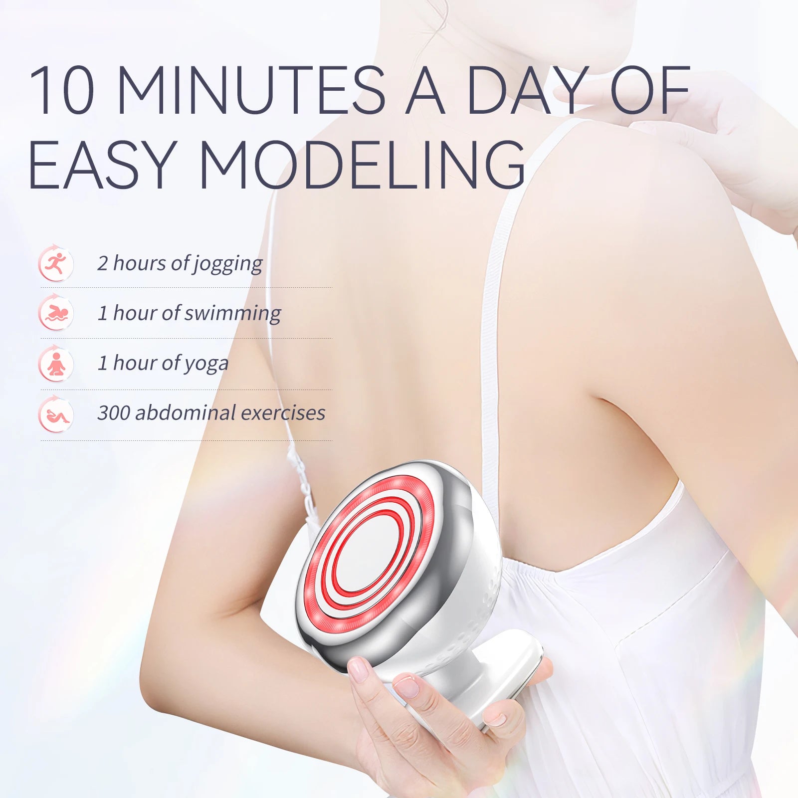 ANLAN RF Body Slimming Machine 5 in 1 - EMS Cavitation Ultrasonic Fat Burner for Belly Fat, Weight Loss & Slimming Massage - Limetastore