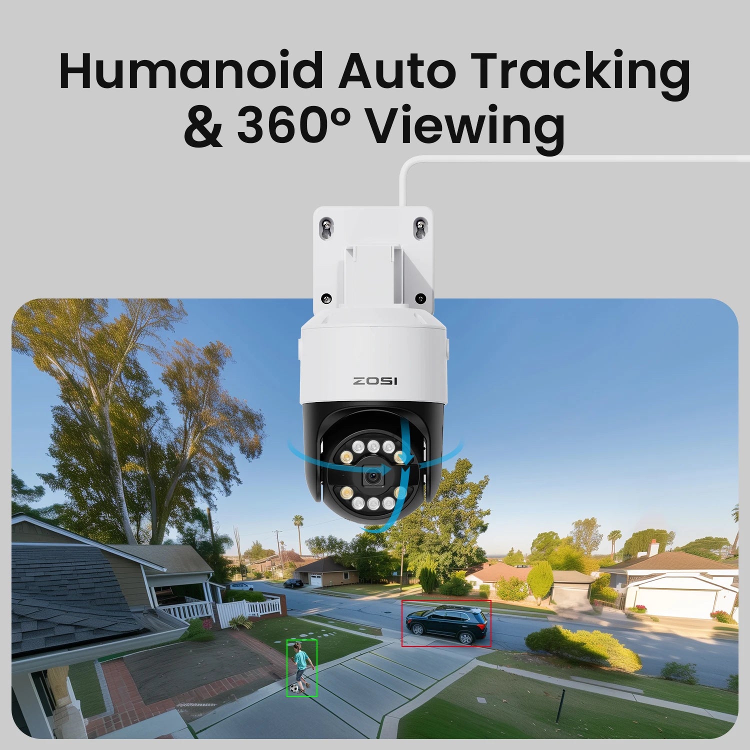 ZOSI 4K 32CH PoE Security Camera System – 8MP AI Human/Vehicle Detection, Dual‑Disk NVR & Auto‑Tracking