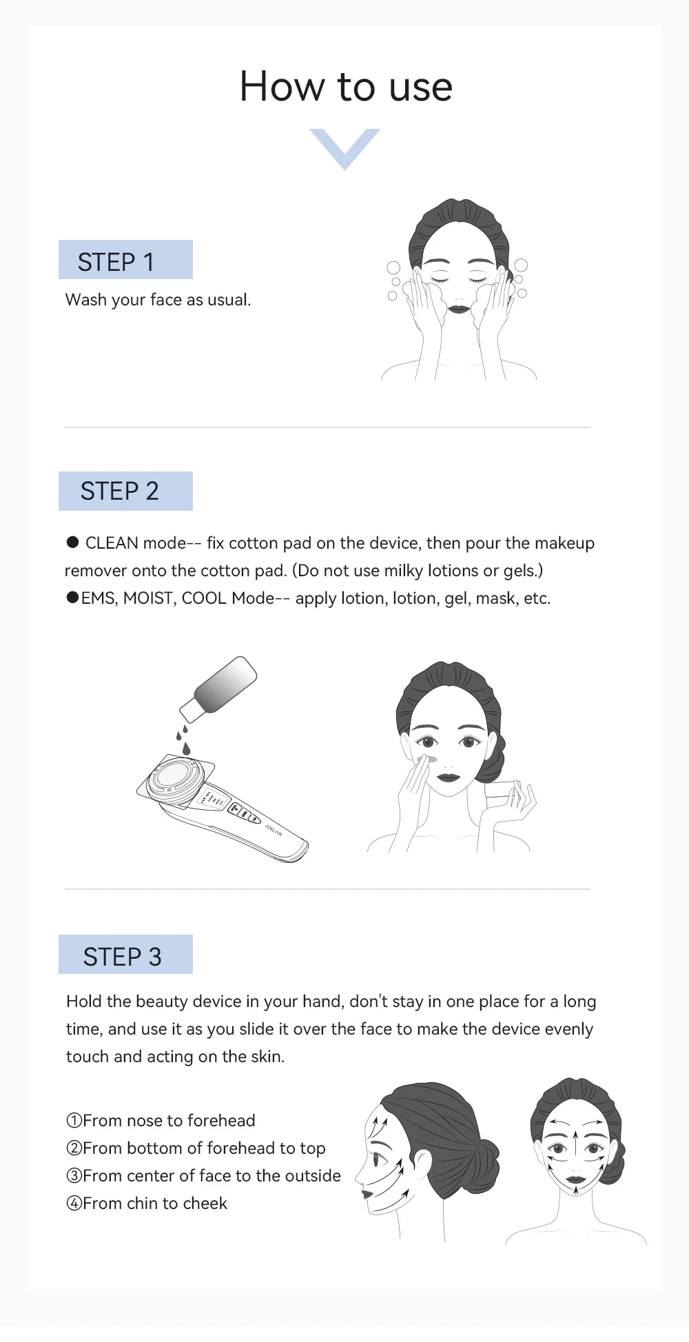 ANLAN EMS Facial Massager Pro Face Lifting Skin Rejuvenation Cold Compress Deep Cleaning Anti-aging Skincare Beauty Device