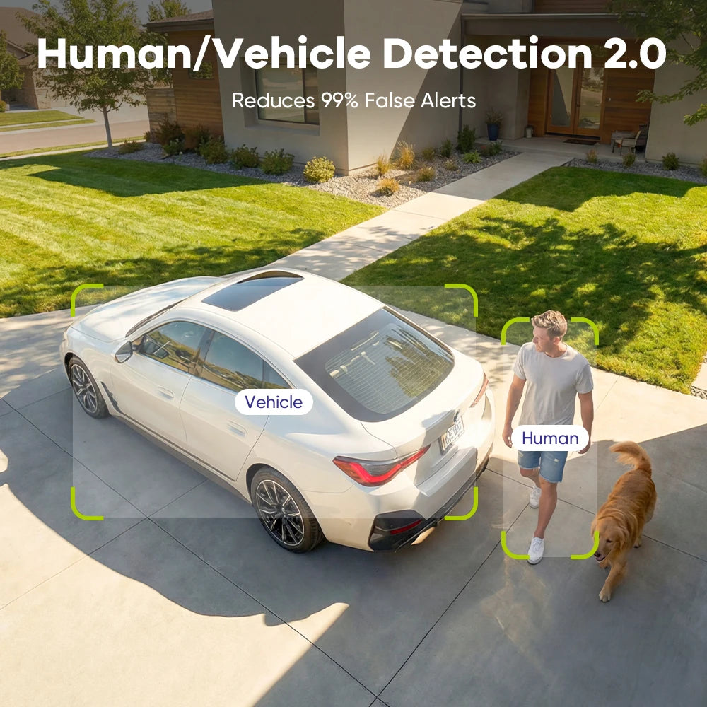 SANNCE 5MP PoE CCTV System | 4CH H.265 NVR, 5MP PT Cameras, Color Night Vision, Two‑Way Audio