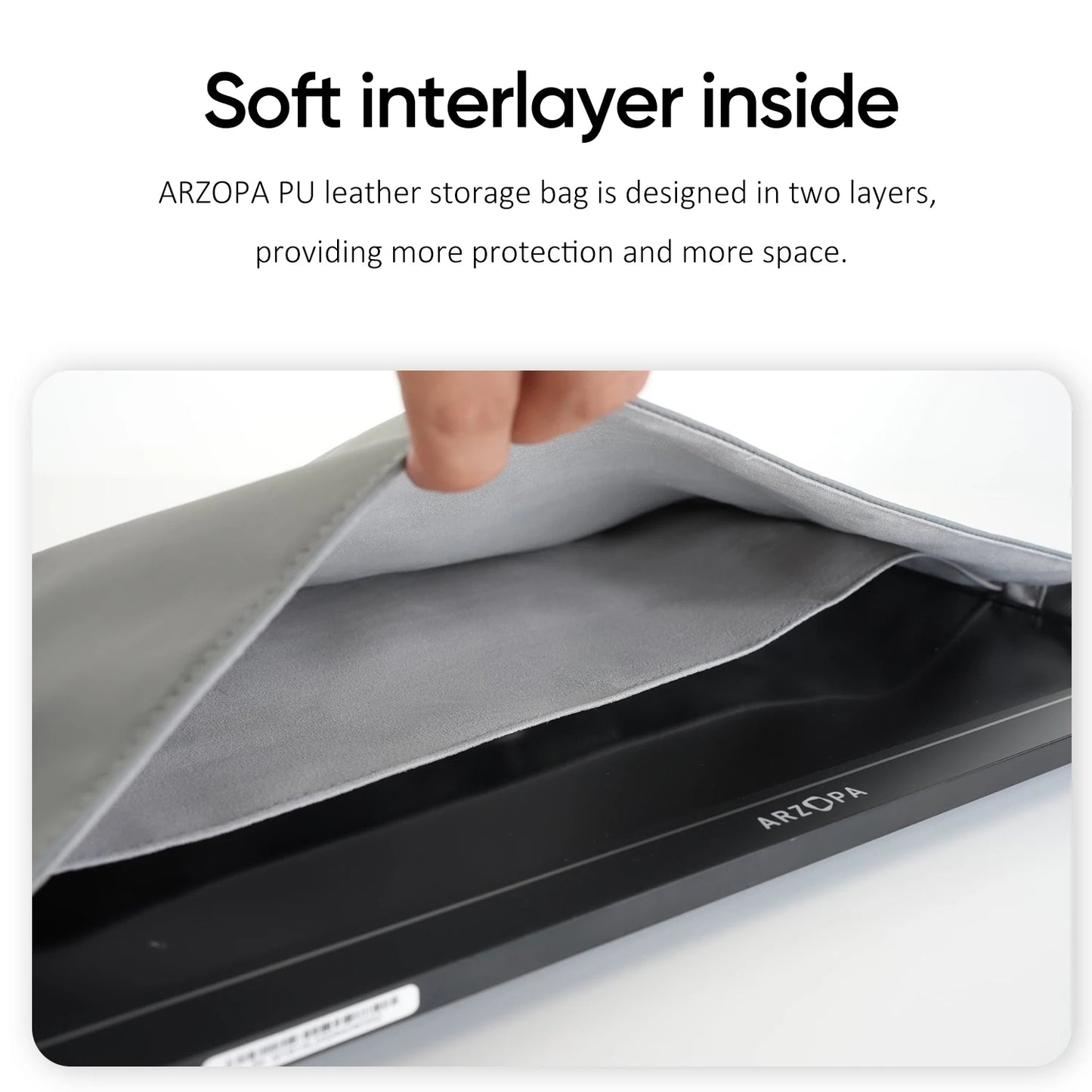 ARZOPA Laptop & Portable Monitor Sleeve | 14'' / 16.1'' / 17.3'' Waterproof Carry Bag
