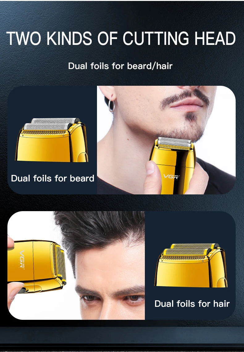 VGR Shaver Electric Shaver Beard Trimmer Beard Shaver Professional Electric Razor Men Beard Cutting Machine Rechargeable V-399