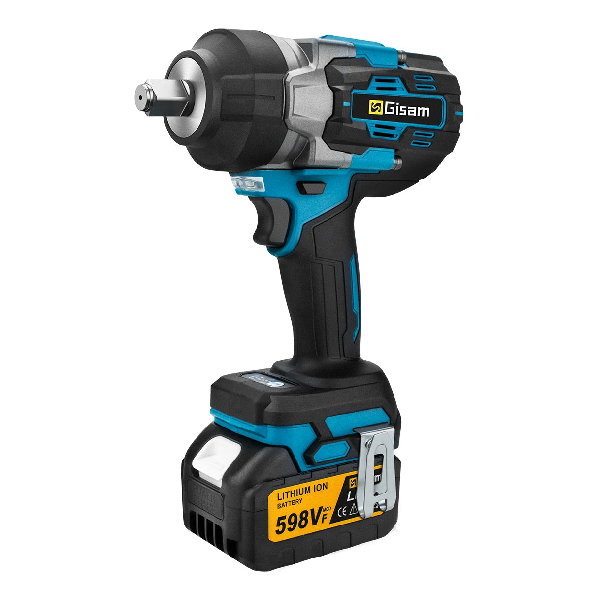 Gisam 2800N.m Brushless Impact Wrench 1/2" for Makita 18V