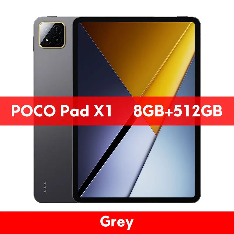 POCO Pad X1 Global Version Tablets Snapdragon 7+ Gen 3 11.2'' 3.2K 144Hz Display 8850mAh 45W Turbo Charging 13MP Main Camera - Limetastore