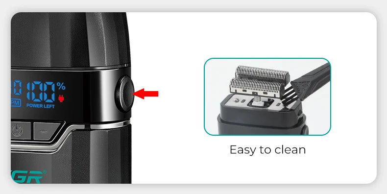VGR Hair Trimmer Professional Hair Cutting Machine Electric Hair Clipper Shaver Barber Metal Trimmer for Men V-003 V-906 V-308