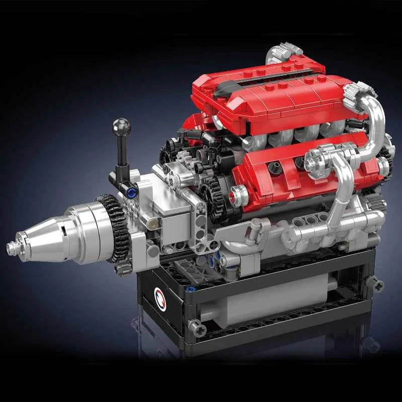 Mould King 10204 Motorized FE Sports Car V8 Engine Building Set - Limetastore