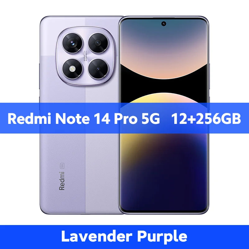 FR Warehouse Xiaomi Redmi Note 14 Pro 5G Smartphone Global Version  MediaTek 200MP Camera 5110mAh 45W Dimensity 7300-Ultra CPU - Limetastore