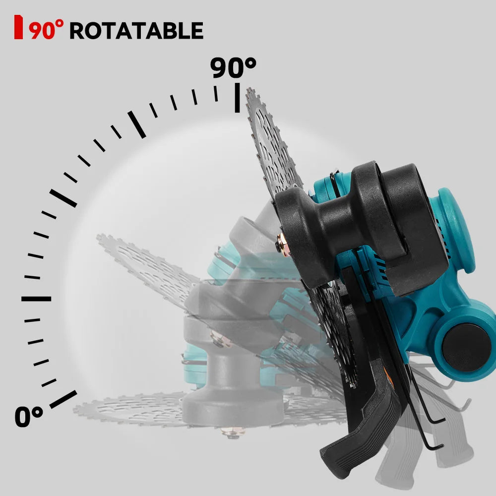 ONEVAN 9" Brushless 36,000 RPM Cordless Grass Trimmer | Foldable Lawn Mower Cutter