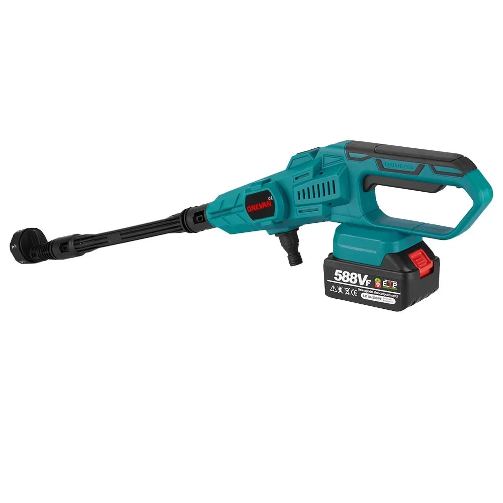 ONEVAN 3500W 200Bar Brushless High‑Pressure Washer Gun | 6‑in‑1 Cordless Car & Garden Cleaner