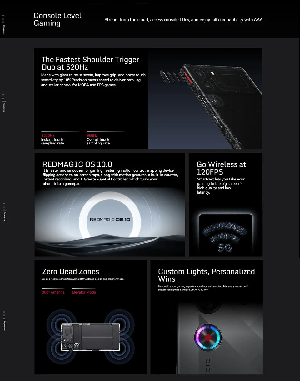 RedMagic 10 Pro 5G Gaming Phone | 6.85" Snapdragon 8 Elite | 7050mAh Battery | 100W Fast Charge | Global Version - Limetastore