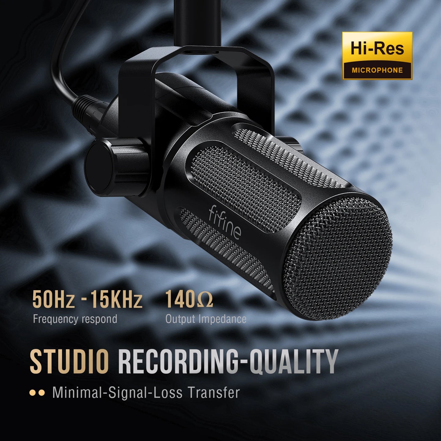 FIFINE TANK1 XLR Dynamic Microphone | Professional Podcast & Streaming Mic