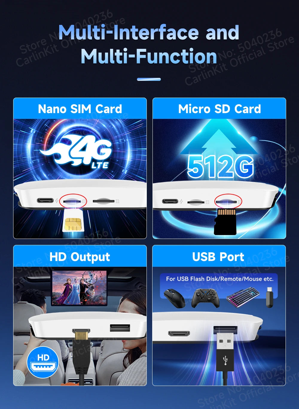 CarlinKit Android 13 SDM660 HDMI Wireless CarPlay AI Box