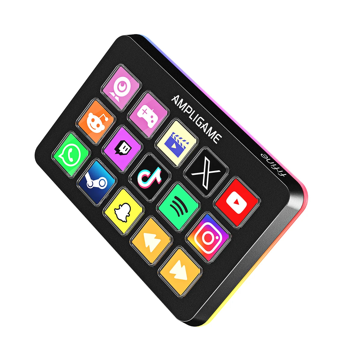 FIFINE D6 Macro Stream Controller – 15‑Key Programmable Deck for OBS, Twitch & YouTube Live Streaming