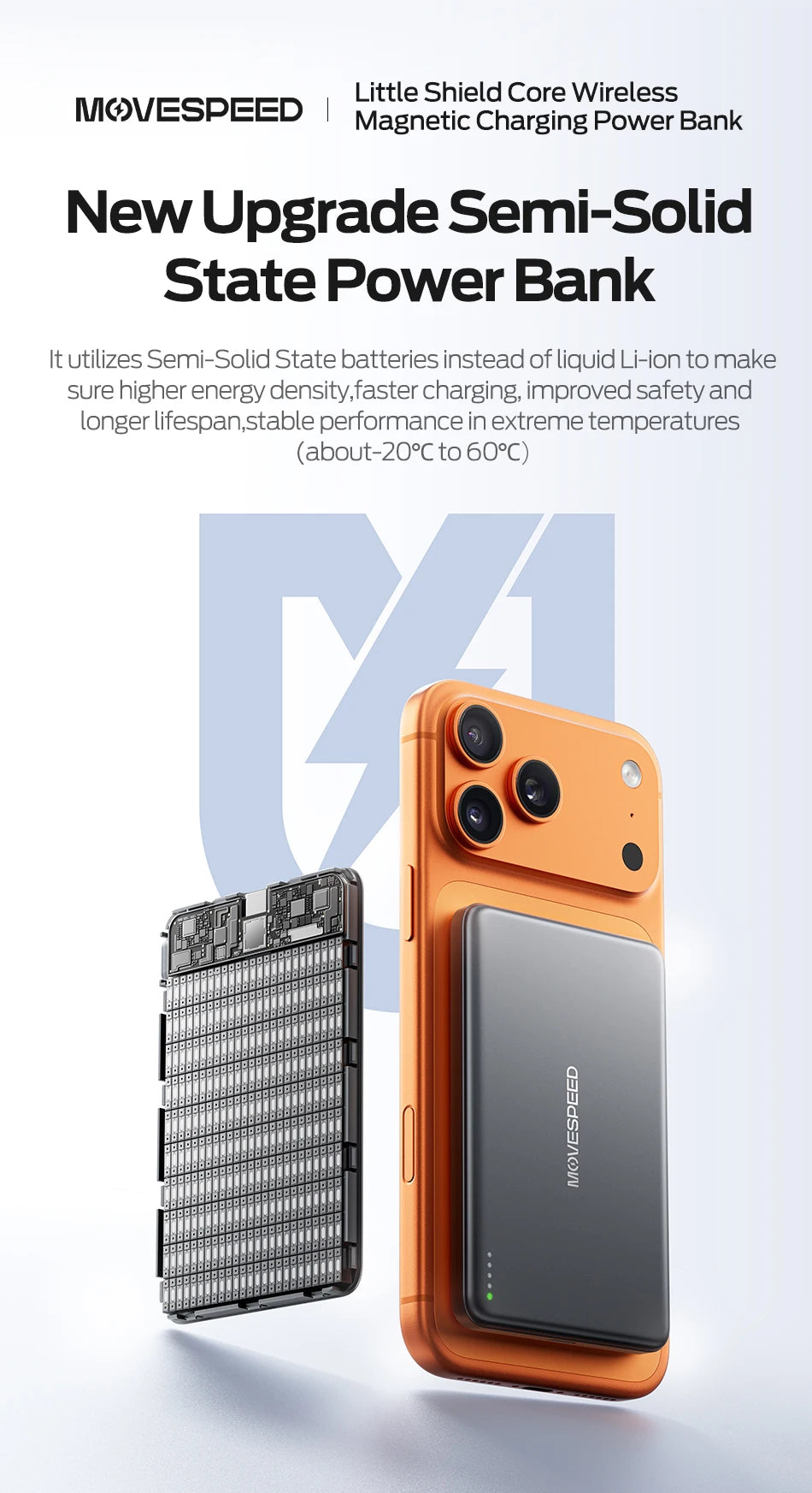 MOVESPEED P07 Semi-Solid-State Power Bank MagSafe for iPhone