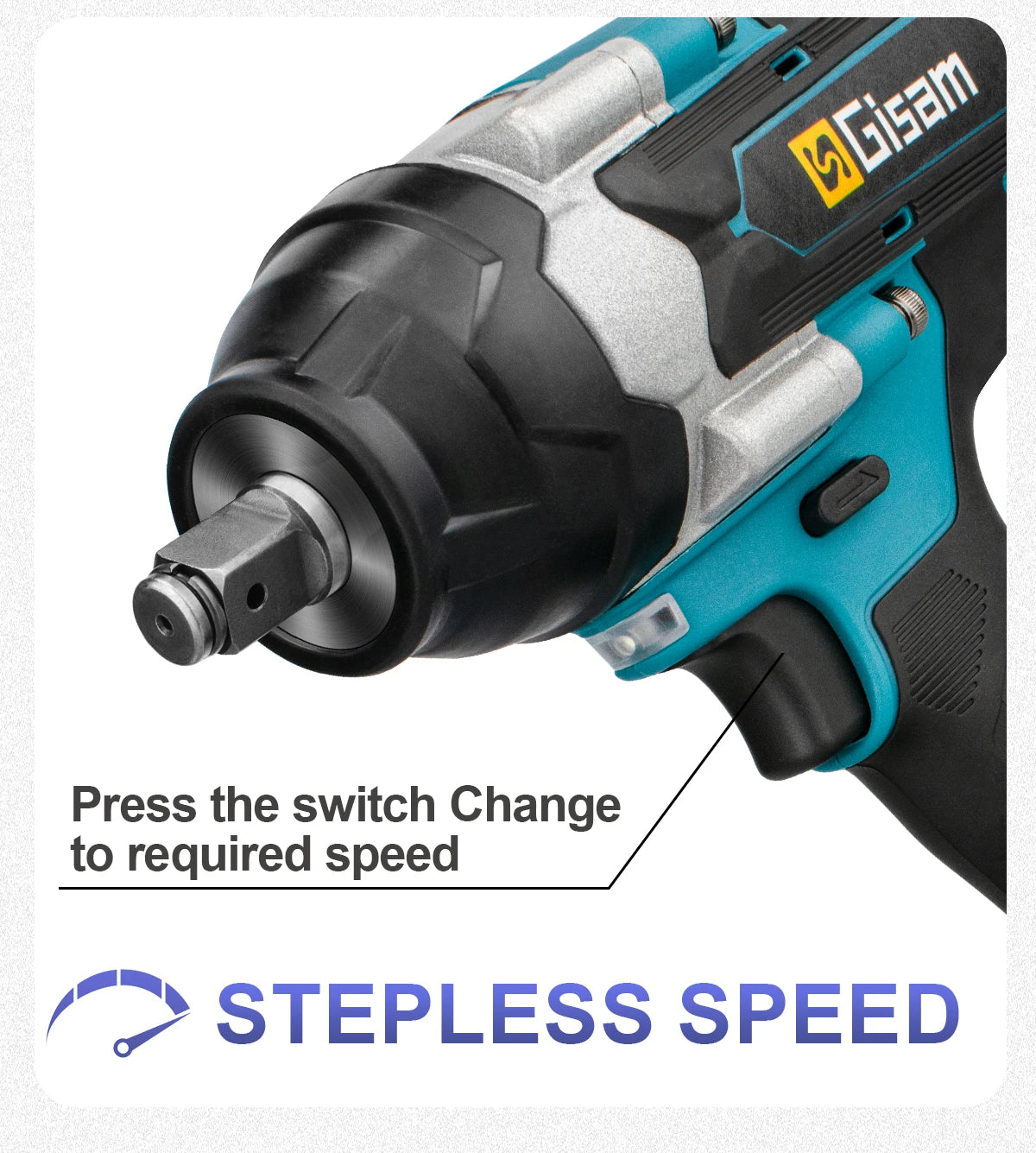 1800N.m Brushless Impact Wrench 1/2" for Makita 18V Battery Cordless