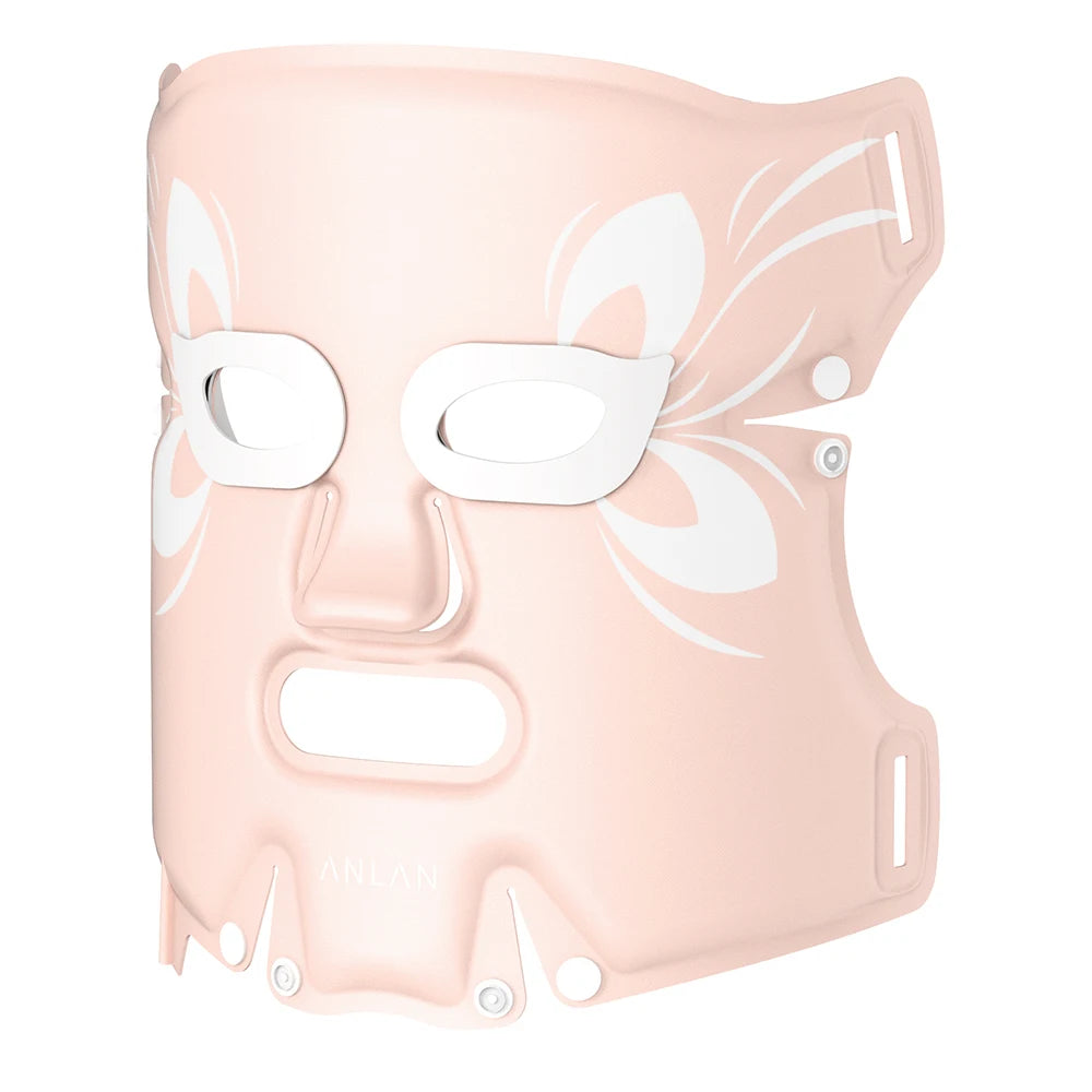ANLAN LED Facial Mask | 5‑Color LED, Silicone, Anti‑Aging, Heating Photon Therapy