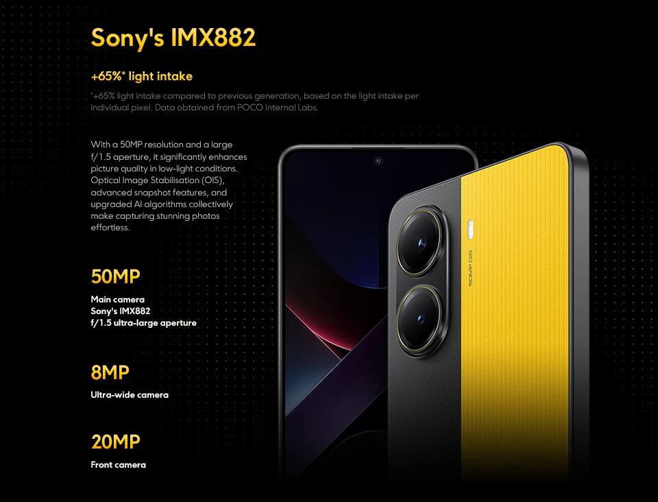 POCO X7 Pro 5G Smartphone Global Version Dimensity 8400-Ultra 50MP camera 6.67" 120Hz display  90W 6000mAh Battery NFC - Limetastore