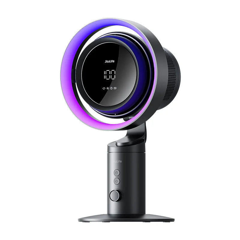 JISULIFE H11 Smart Desktop Fan & Air Purifier – H11 HEPA Filter, 10000mAh Battery
