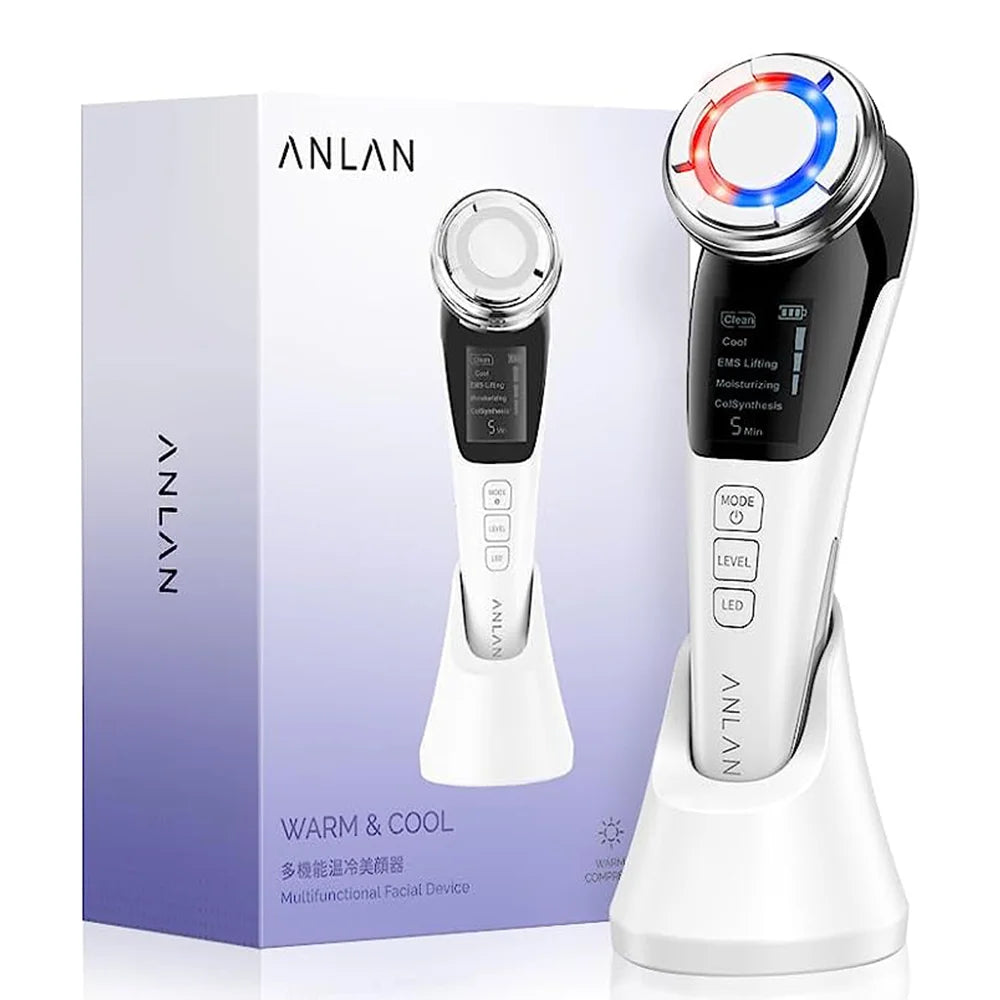 ANLAN EMS Facial Massager | LED, Hot/Cold, Lifting & Deep Cleaning