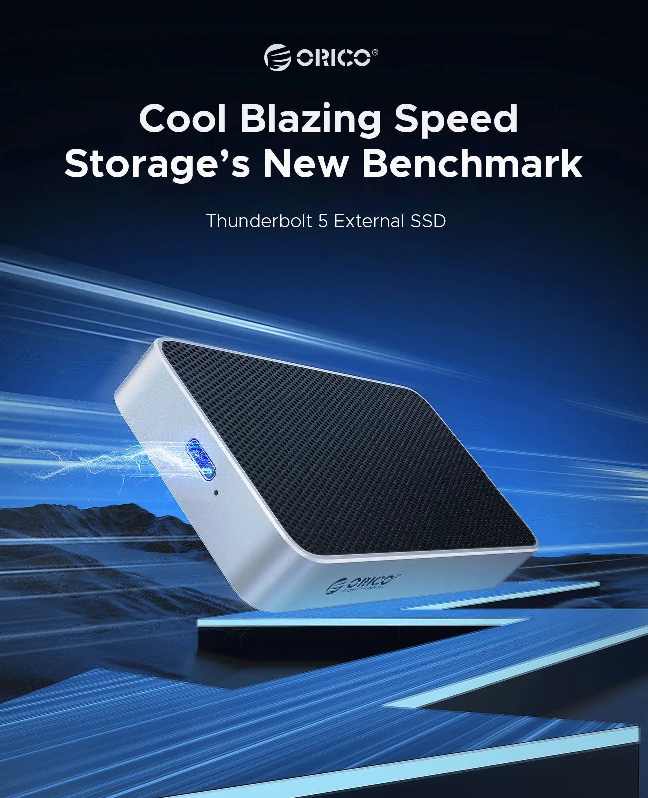 ORICO 80Gbps Thunderbolt 5‑Compatible M.2 NVMe SSD Enclosure with JHL9480 Chip