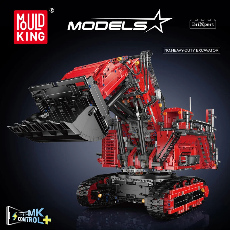 Mould King 17070/17071 RC R9800 Excavator Building Set | Motorized Technical Mining Excavator - Limetastore