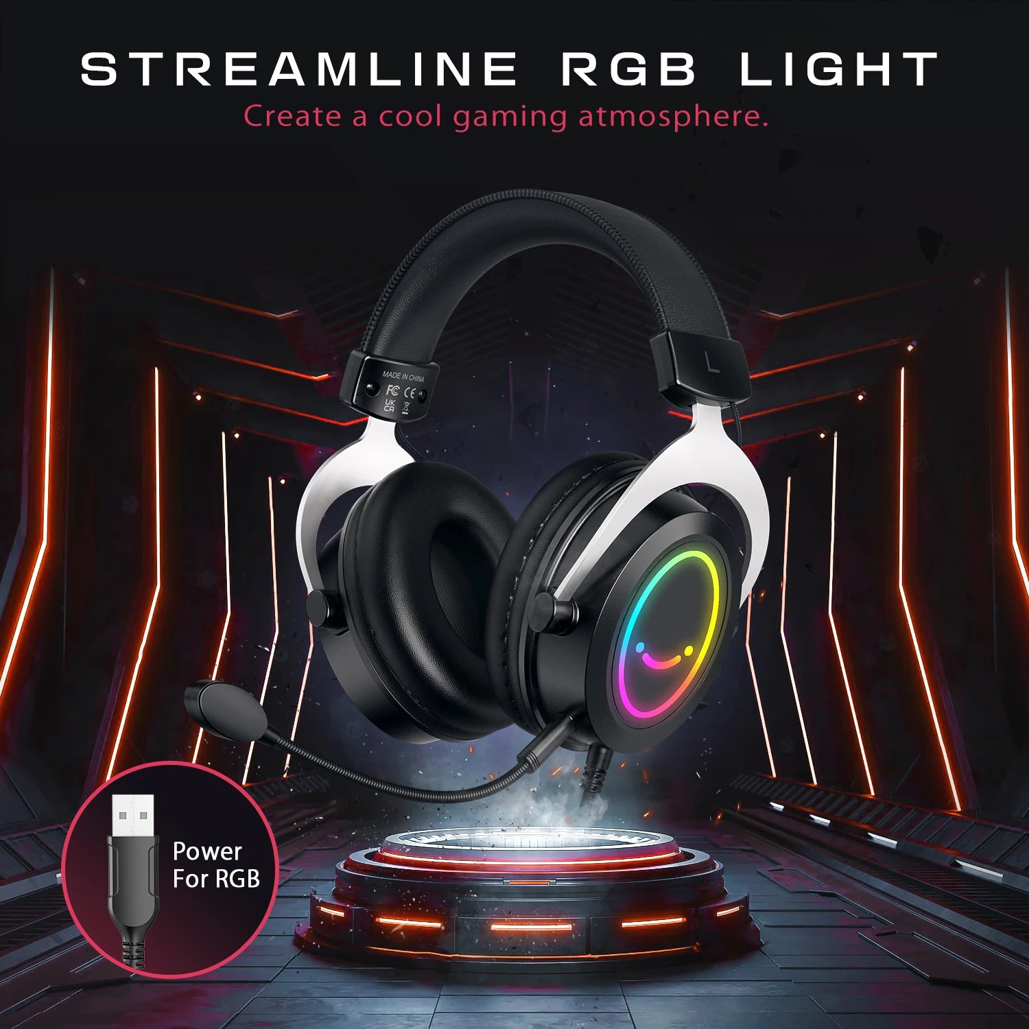 FIFINE Ampligame H3 Gaming Headset | Stereo Sound & Detachable Mic