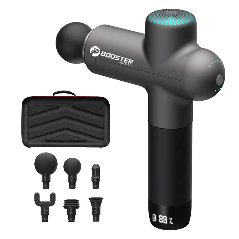 Booster Smart‑Hit Massage Gun – Electric Neck & Body Massager | Deep‑Tissue Fascia Gun