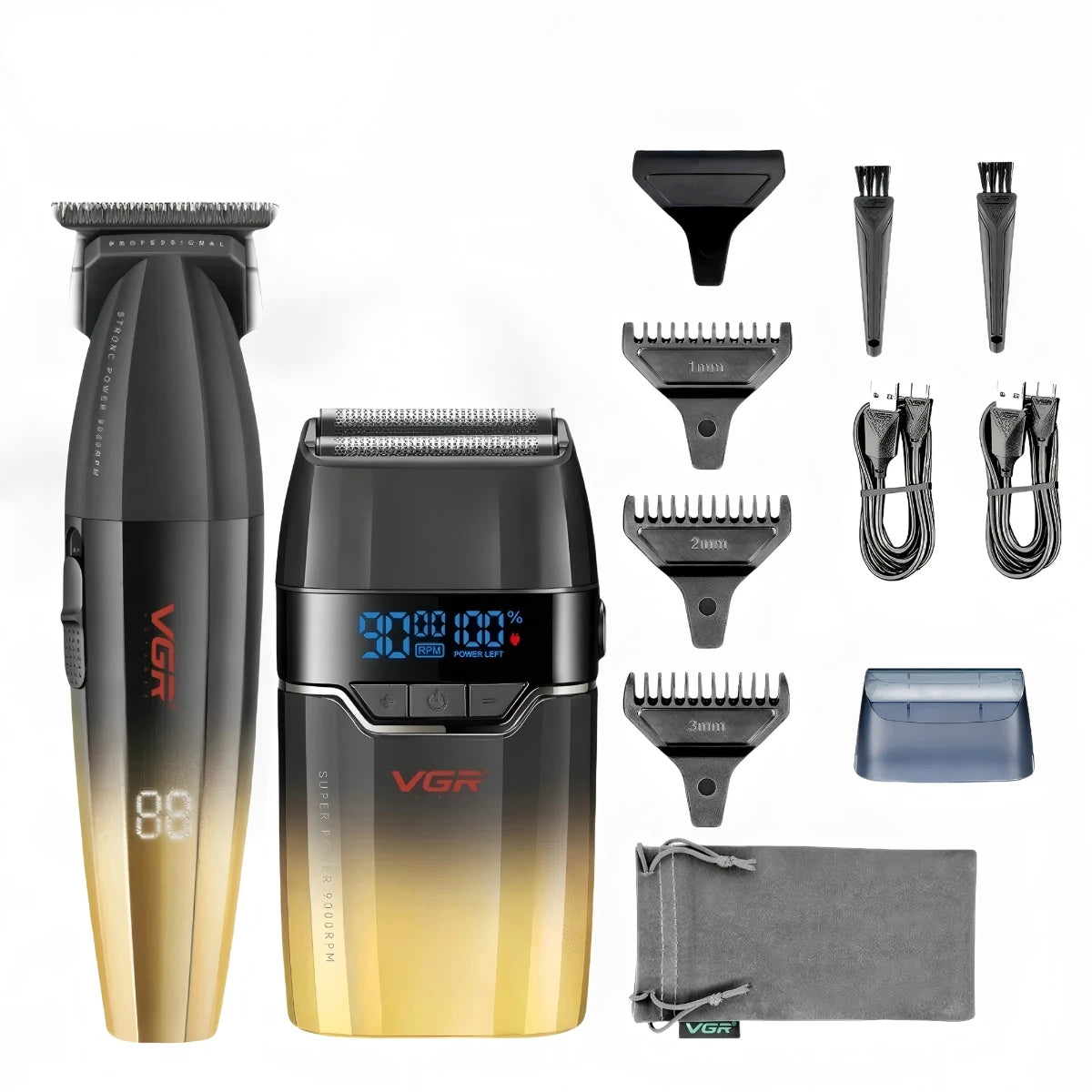 VGR Hair Trimmer Professional Hair Cutting Machine Electric Hair Clipper Shaver Barber Metal Trimmer for Men V-003 V-906 V-308