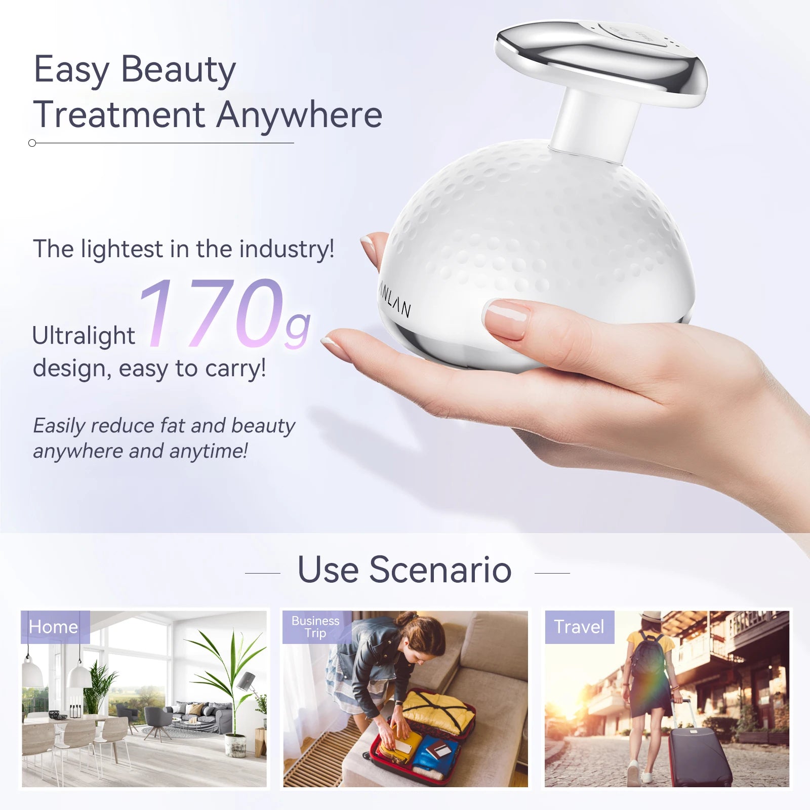 ANLAN RF Slimming Machine | 5‑in‑1 EMS Cavitation Fat Burner